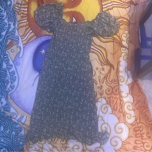 Trixxi sundress green and floral print